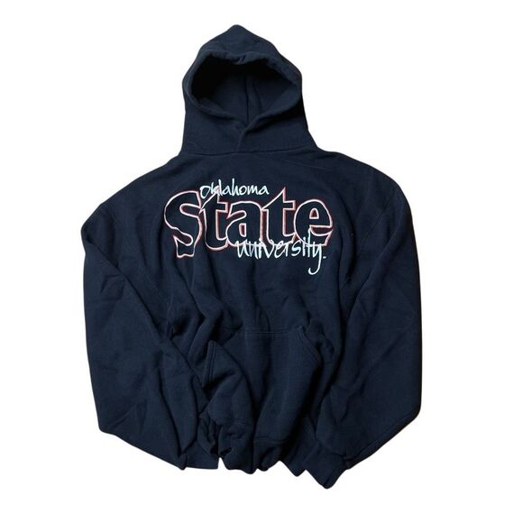 Vintage 90s Oklahoma State University Hoodie Large - Picture 1 of 5